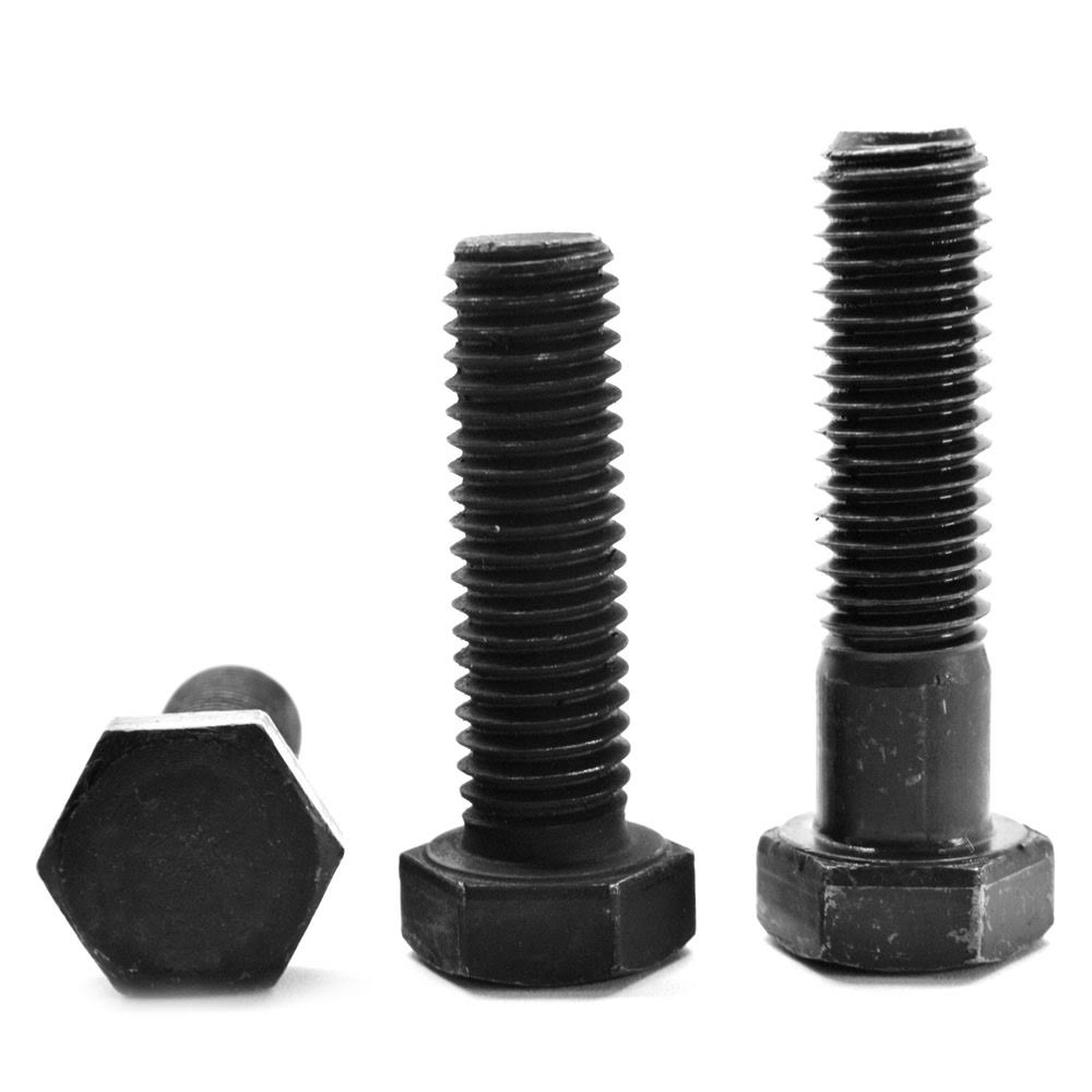 1 1/4x22-7 x 2 1/2x22 Coarse Thread Grade 5 Hex Cap Screw Medium Carbon Steel Black Oxide C6955