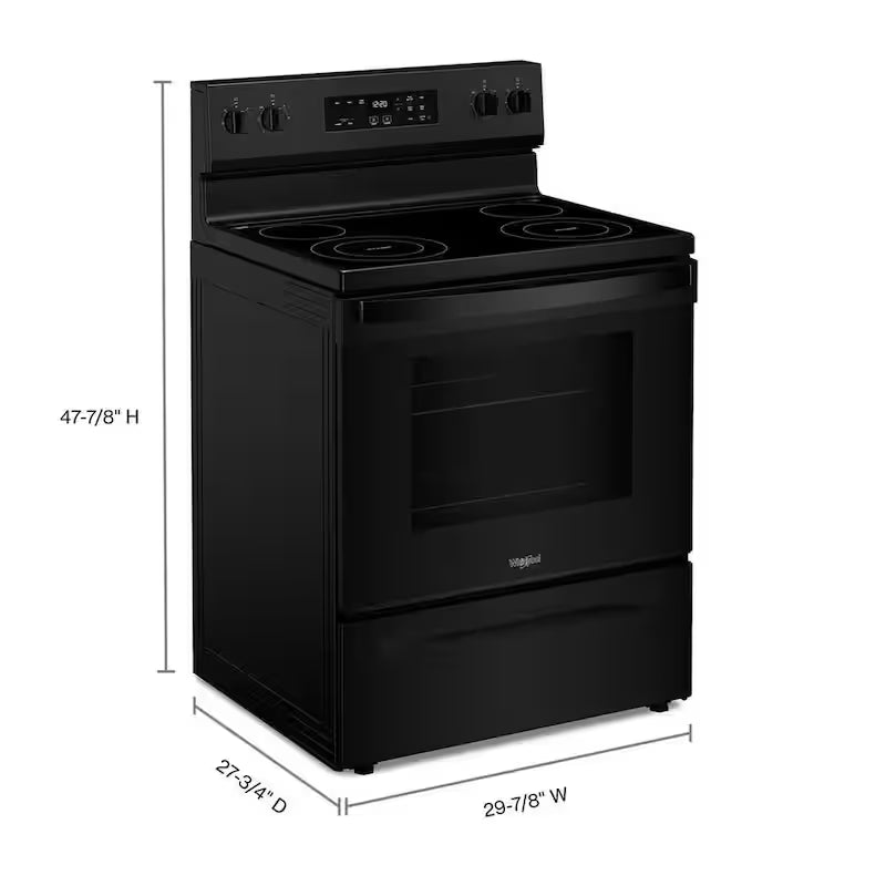 4 Element Freestanding Electric Range in Black L3724