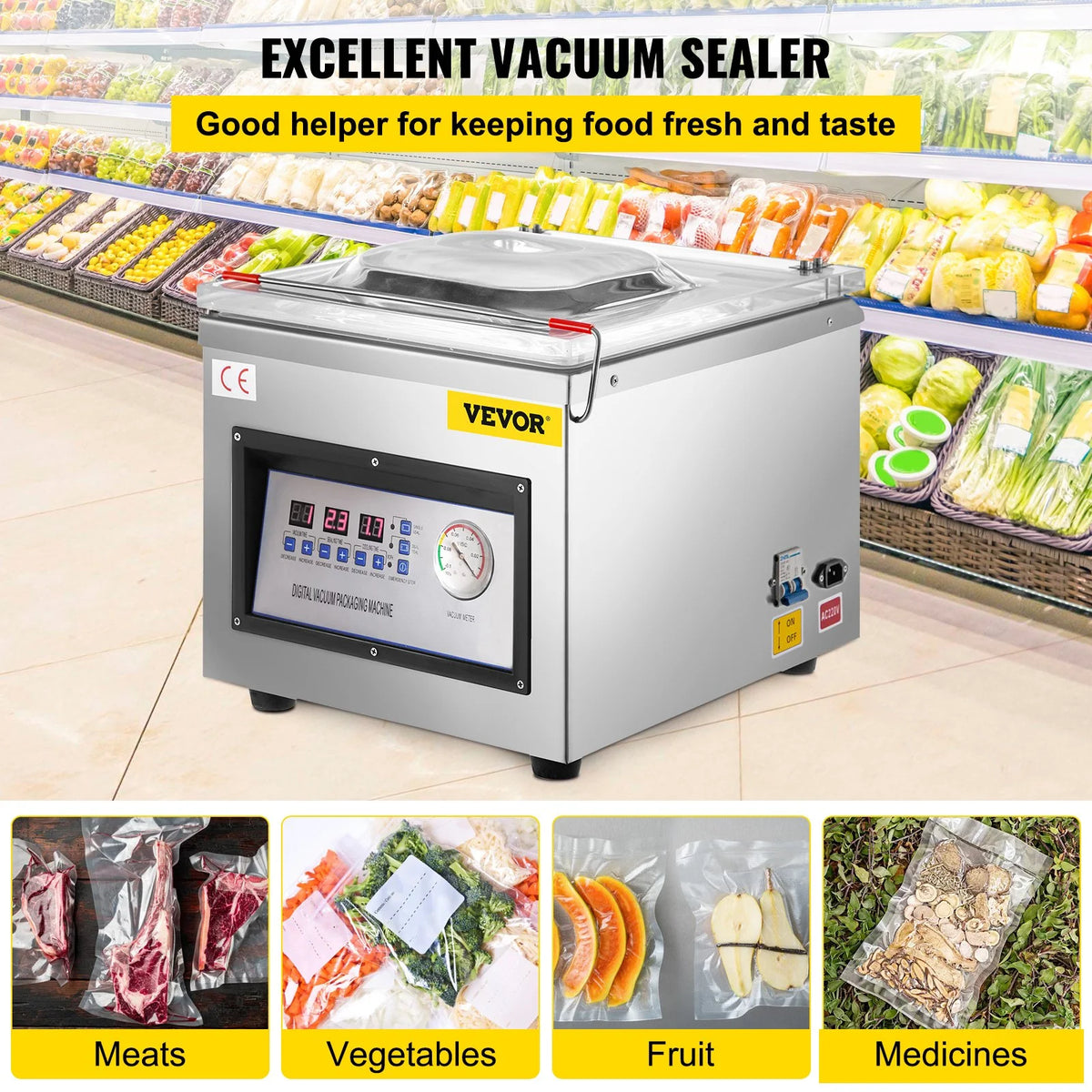 110V Chamber Vacuum Sealer R288