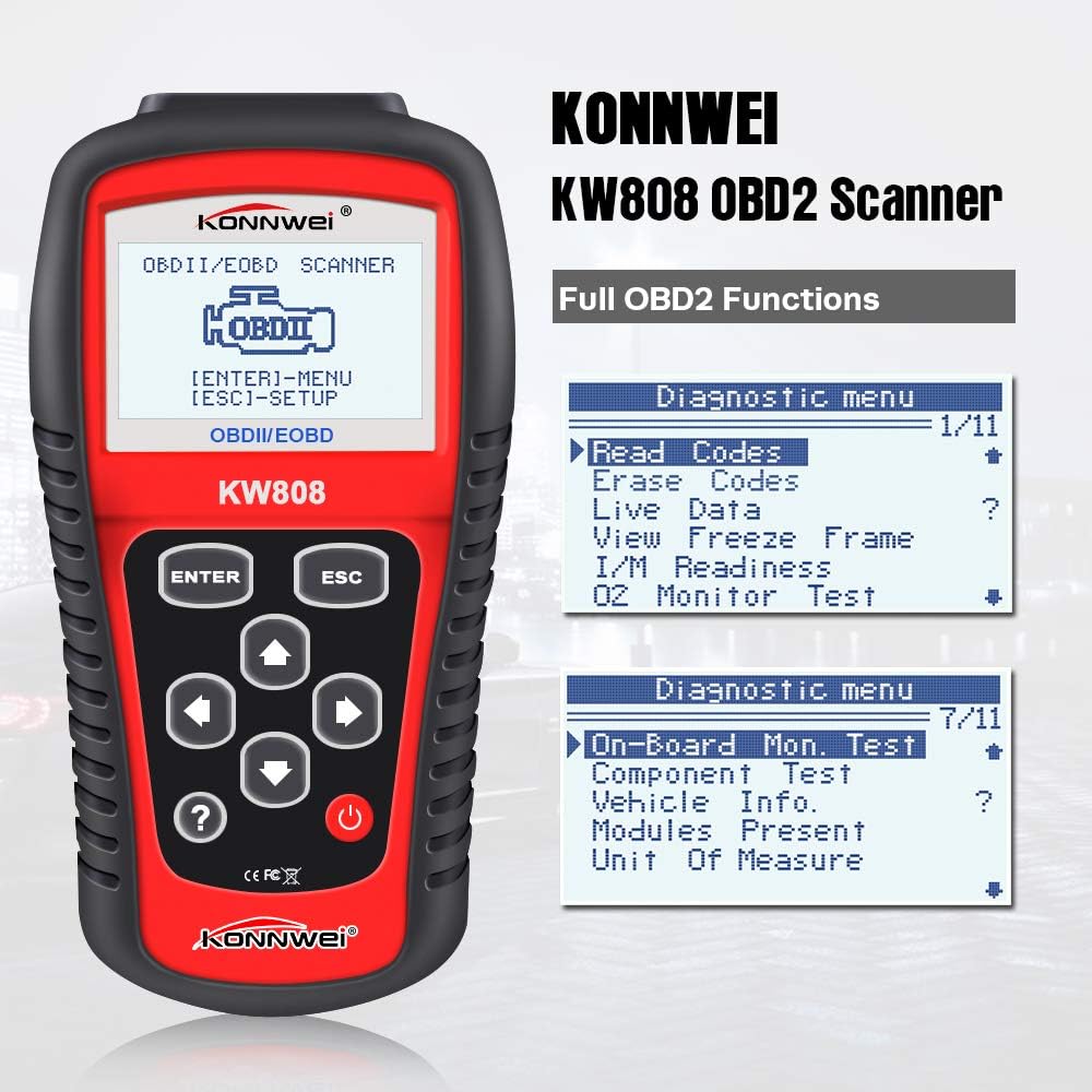 OBDII Code Reader with 2.8" Screen, Pack of 2 Q607