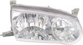 Passenger Side Head Light for 2001-2002 Toyota Corolla Pack of 2 D88117