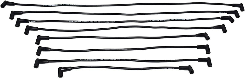 Black 8.0mm Spark Plug Wires Distributor Coil for Chevy Corvette SBC O2879