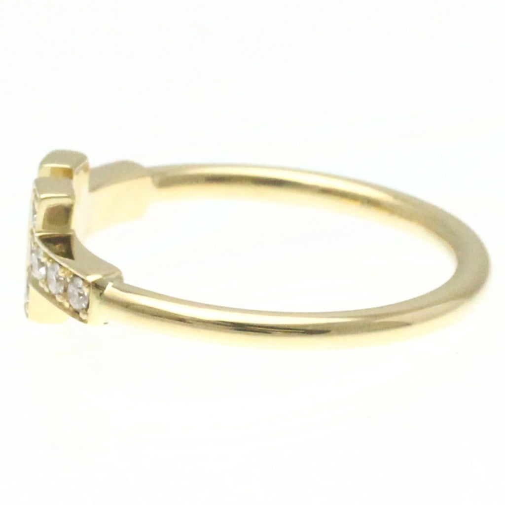 Tiffany T Wire Ring Yellow Gold (18K) Diamond Band Ring N375