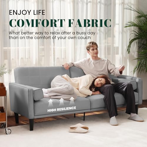 Beige Recliner Loveseat Sofa with Washable Cover F782986