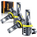 4 Pack H11 LED Headlight Bulbs 6500K Cool White X151