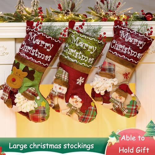 Set of 3 Christmas Stockings N407839