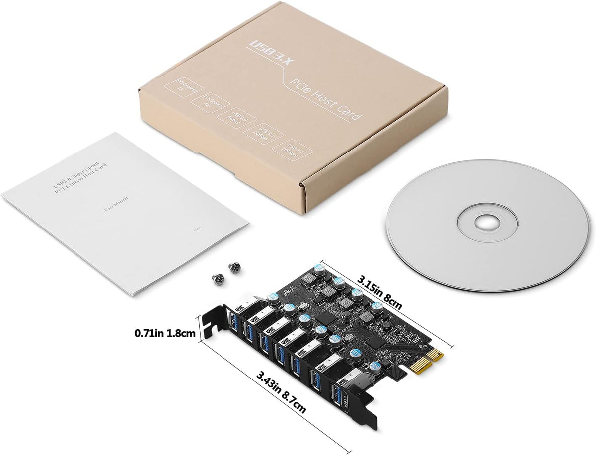 PCI-E to USB 3.0 7-Port Expansion Card H745234