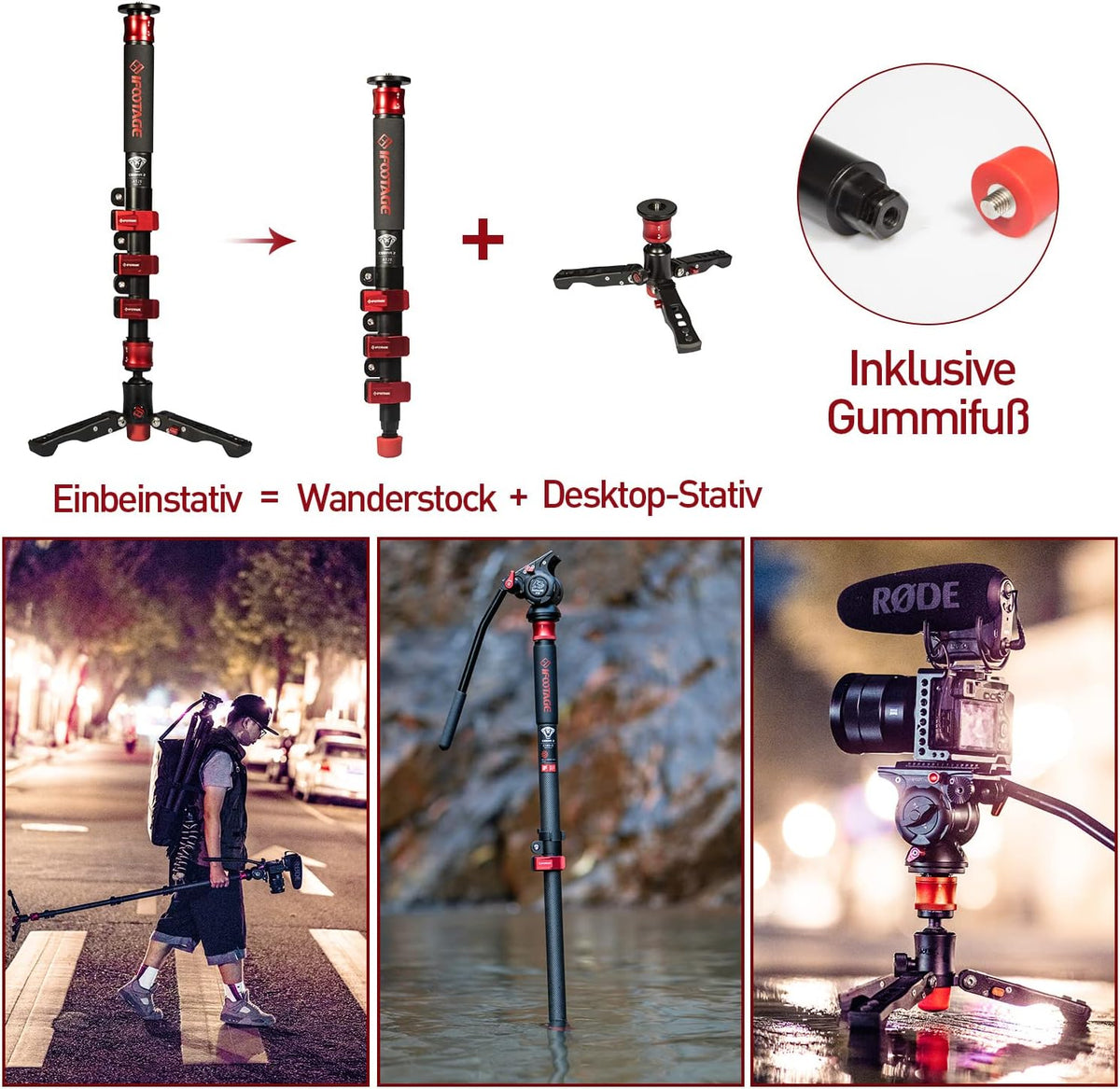 59 Carbon Fiber Video Monopod I631
