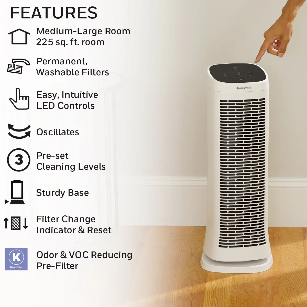 Air Purifier with Washable Filter K224530