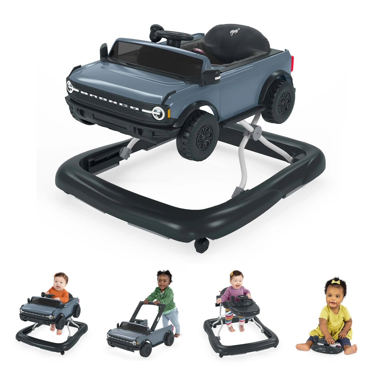Blue Grey Baby Activity Walker E317106