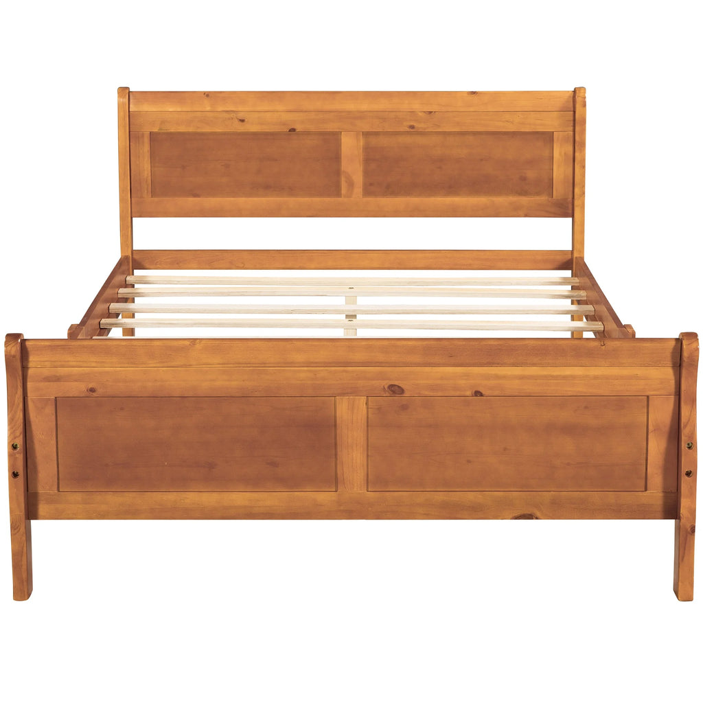 Full Size Wood Platform Bed T702496