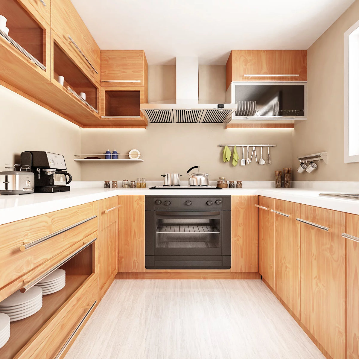 200x36 Inch Peel and Stick Wood Grain Vinyl Countertop Paper T979788