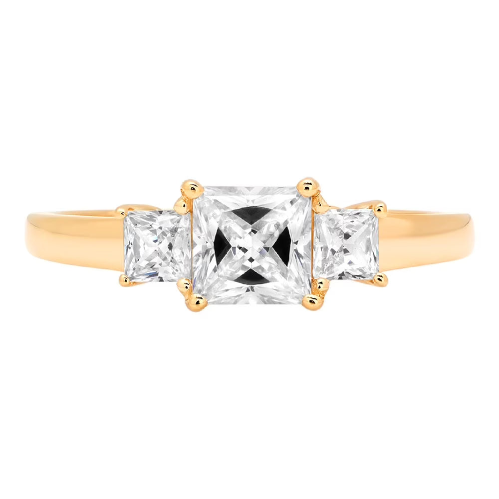 14k Yellow Gold Three-Stone Ring R8312