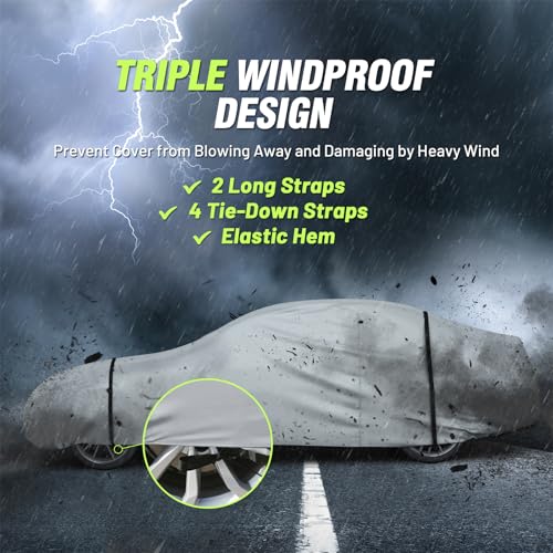 Waterproof All Weather Sedan Car Cover V3770