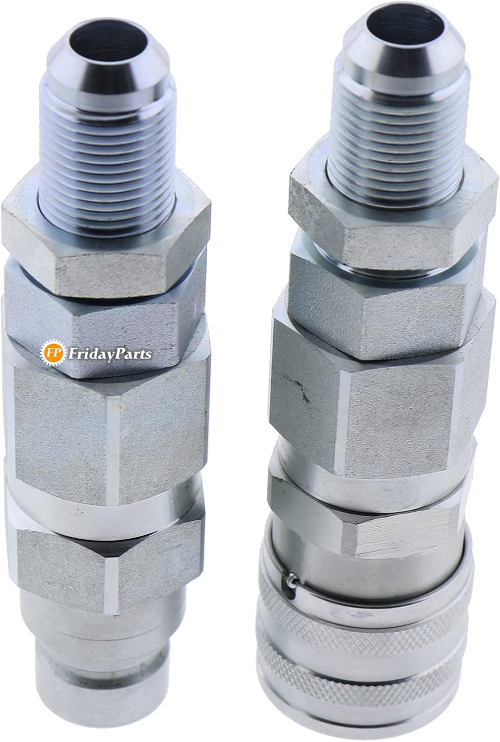 1/2 Flat Face Hydraulic Quick Connect Coupler Set O334