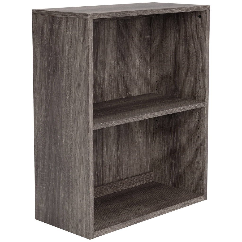 Small Bookcase with 1 Adjustable Shelf, Taupe Brown D10008