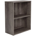 Small Bookcase with 1 Adjustable Shelf, Taupe Brown D10008