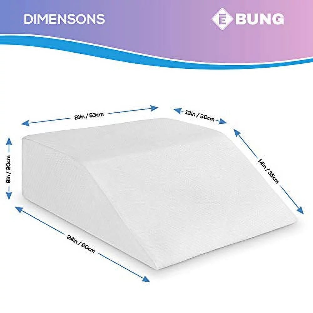 Memory Foam Leg Elevation Pillow with Washable Cover A5787