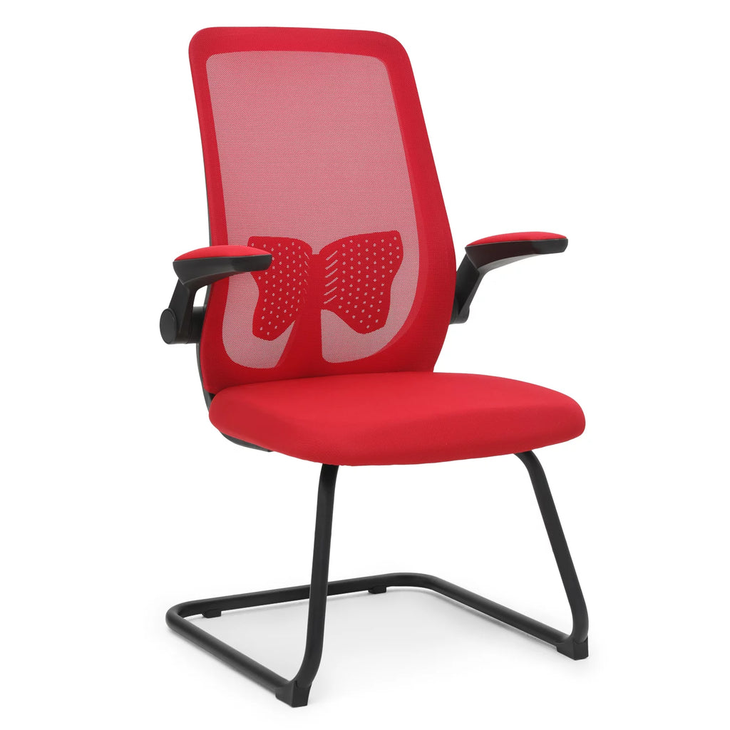 Red Mesh Office Chair with Lumbar Support G536434