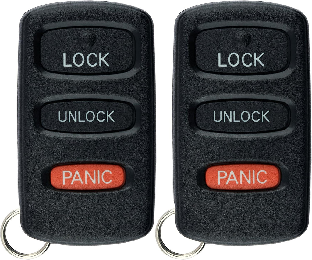 Keyless Entry Remote Car Key Fob for Mitsubishi Montero (Pack of 2) F92530