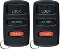 Keyless Entry Remote Car Key Fob for Mitsubishi Montero (Pack of 2) F92530