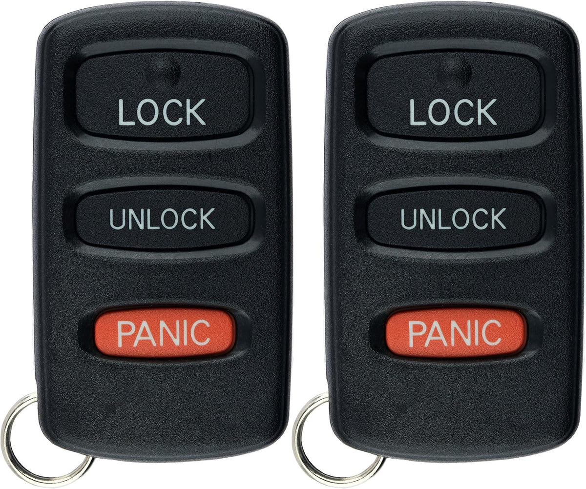Keyless Entry Remote Car Key Fob for Mitsubishi Montero (Pack of 2) F92530