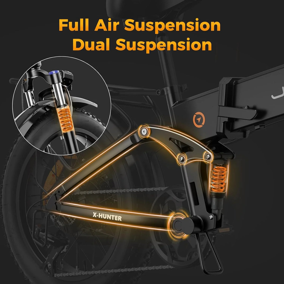 750W 20 x4.0 Fat Tire Foldable Electric Bike Q3927
