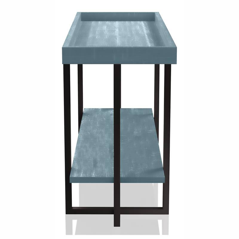 Antique Blue Wood Console Table U524814