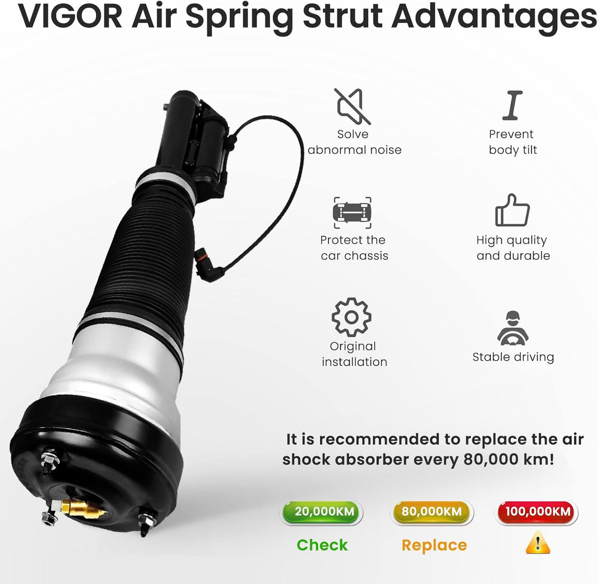 Front Air Strut Absorber Air Suspension Shock N60419