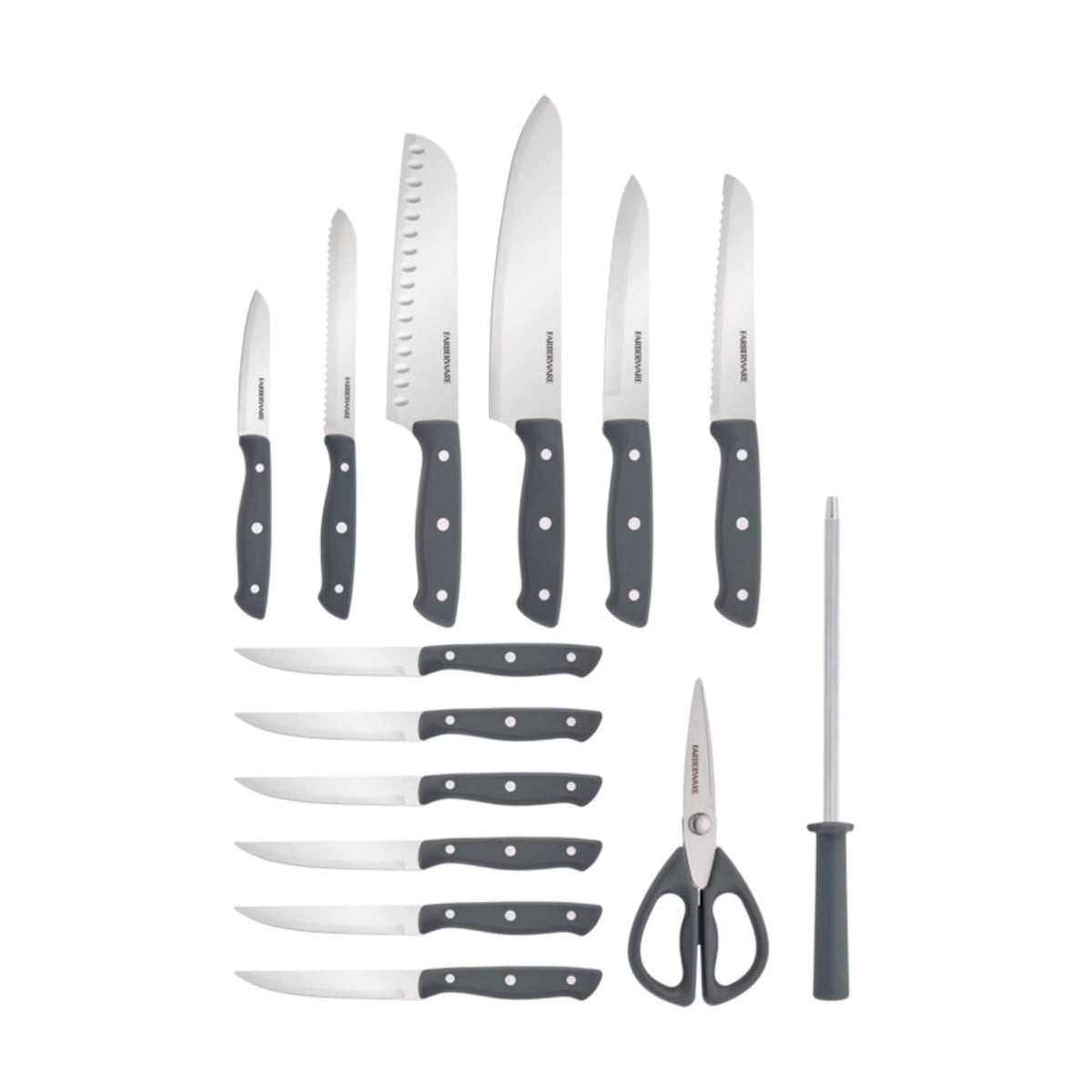 15-piece Triple Rivet Knife Block Set J3705