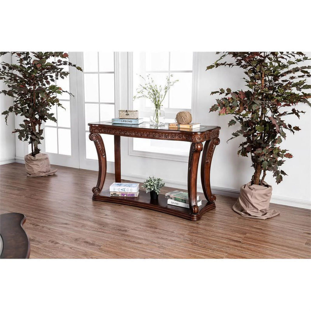 Dark Oak Wood Sofa Table T224790