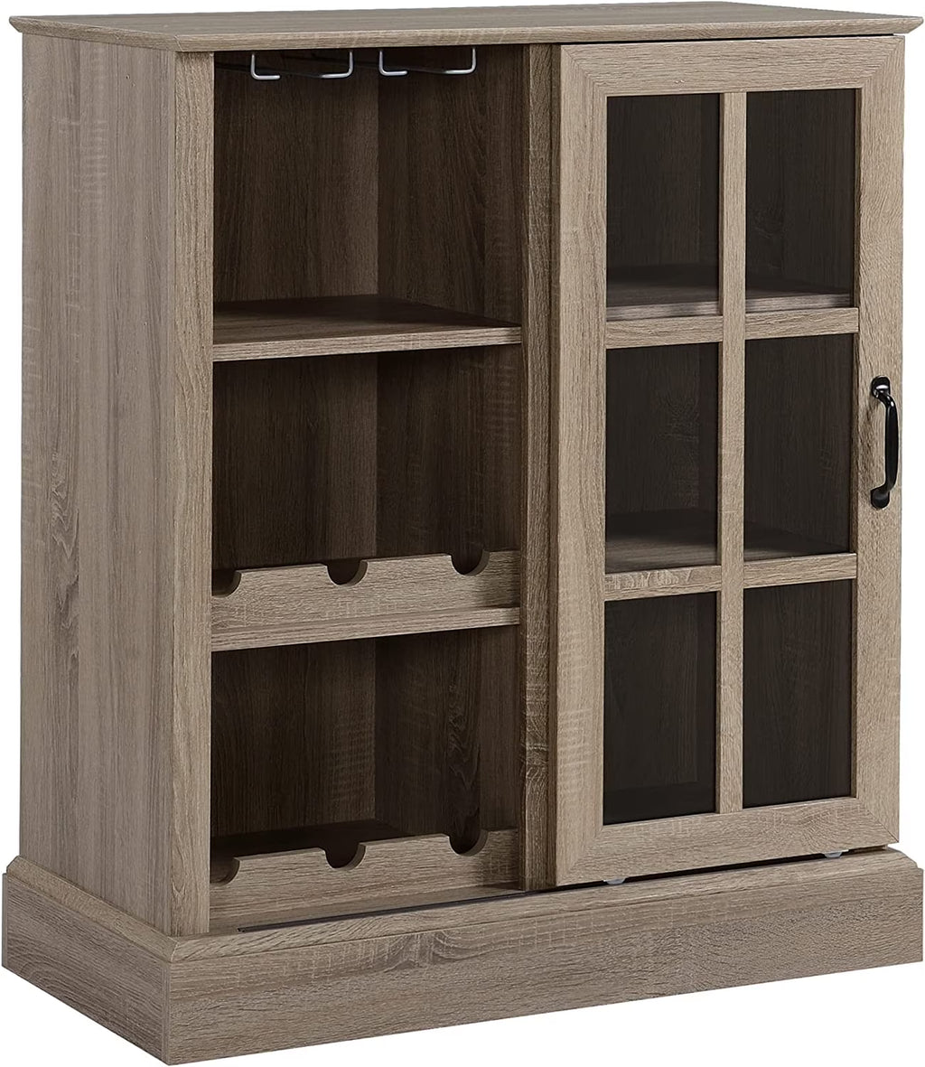 Wine Cabinet with 6-Bottle Wine Rack and Stemware Racks F6529