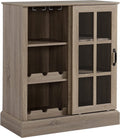 Wine Cabinet with 6-Bottle Wine Rack and Stemware Racks F6529