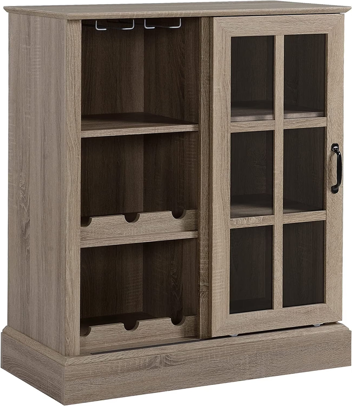 Wine Cabinet with 6-Bottle Wine Rack and Stemware Racks F6529