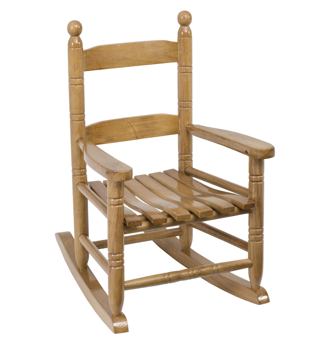 Children's Indoor-Outdoor Hardwood Rocker Brown Gloss Finish B36199