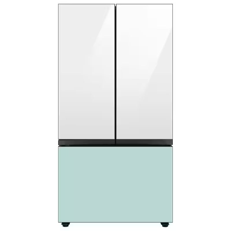 White Glass Top Panel for 3-Door French Door Refrigerator L751939