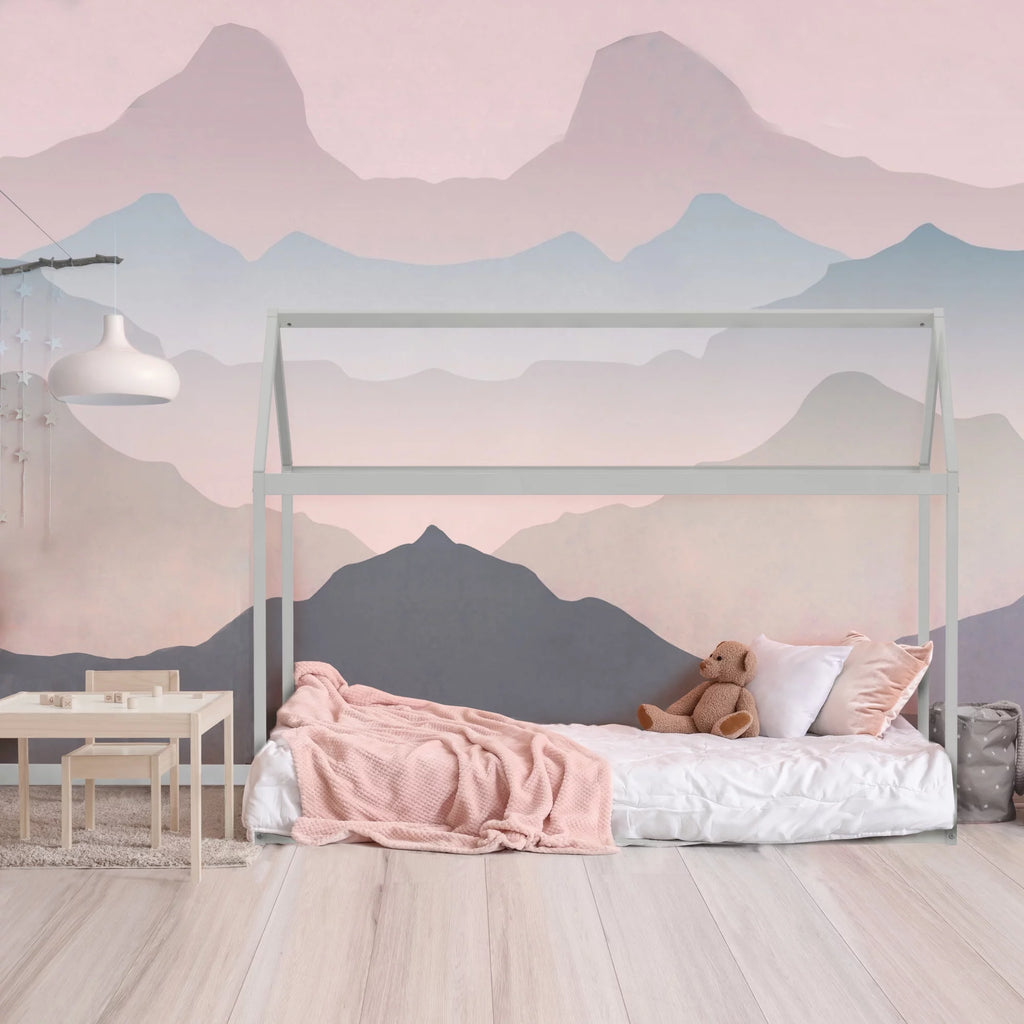 Pink Canopy Twin Bed N85291