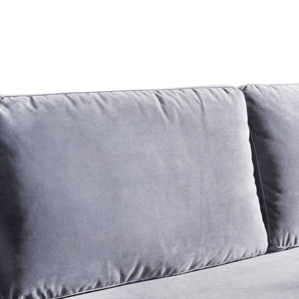 Grey Milan Velvet Sofa M748
