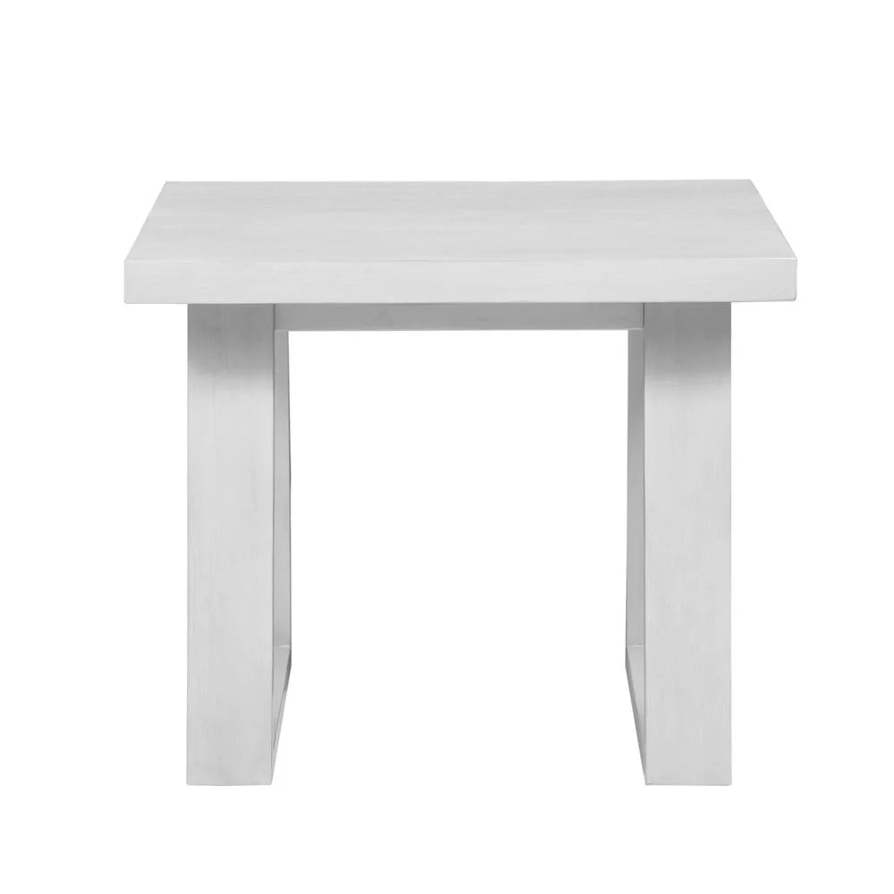 Modern Solid End Table 24x24 White Q30684