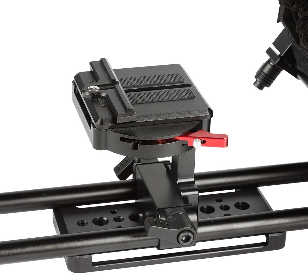 12-inch Portable Teleprompter Kit with Adjustable Glass Frame - Black R3768