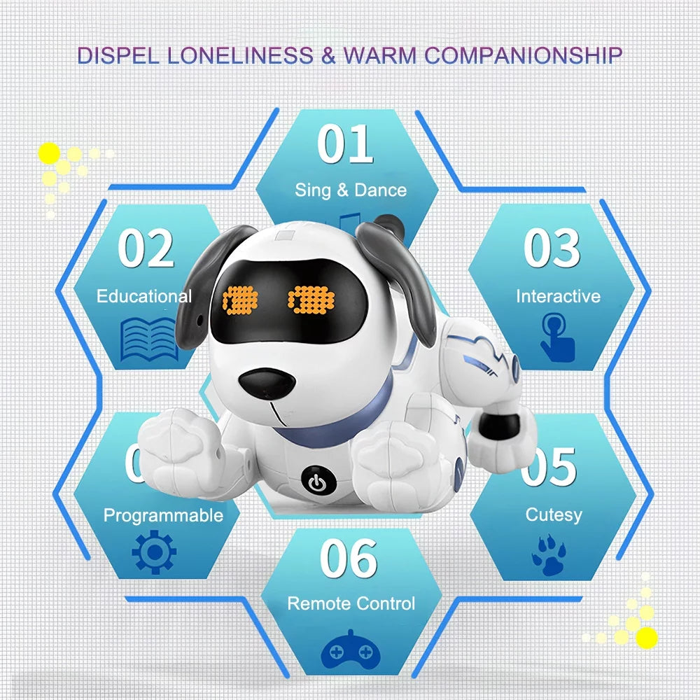Remote Control Robotic Dog Toy with Light and Sound K48282