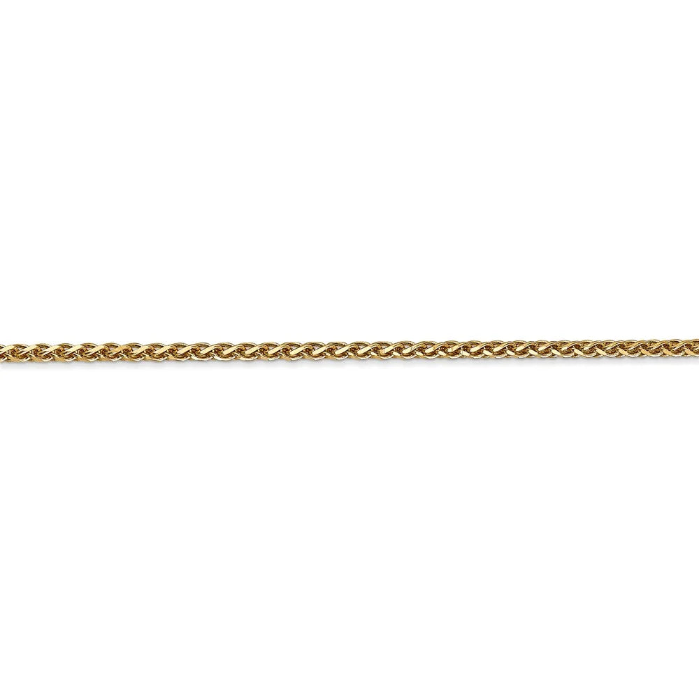 14kt Yellow Gold 1.8mm Spiga Chain 16 inch Lobster Clasp U223