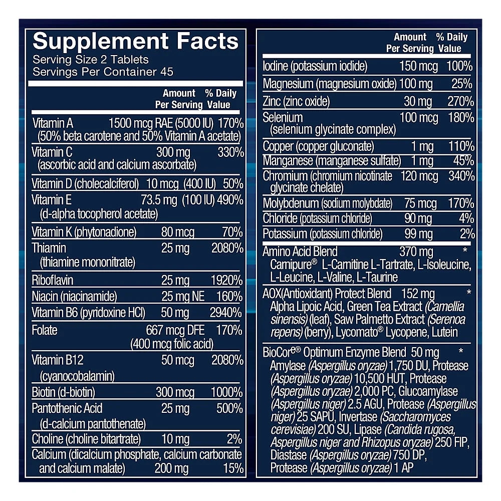 Multivitamin & Mineral 90 Tablets S90247