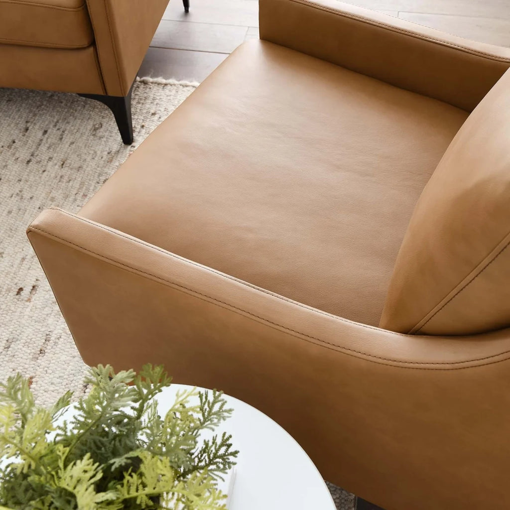 Tan Leather Armchair X784164