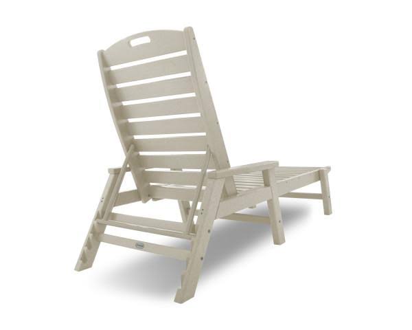 Teak Nautical Chaise with Arms B909