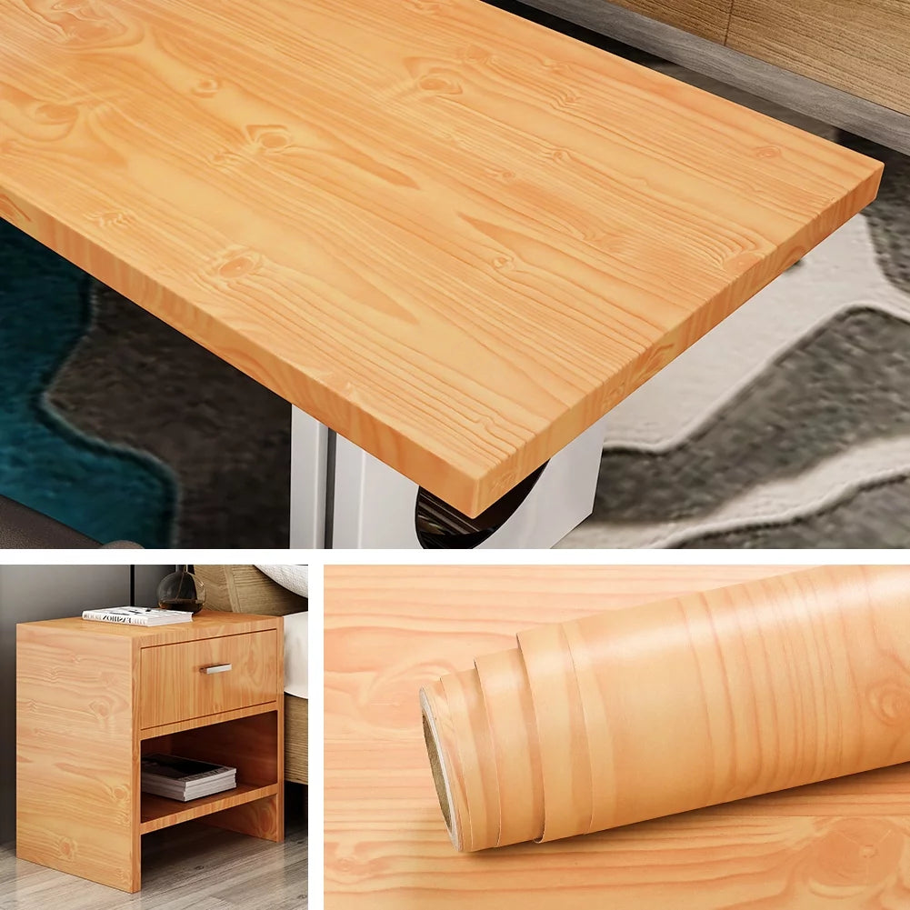 200x36 Inch Peel and Stick Wood Grain Vinyl Countertop Paper T979788