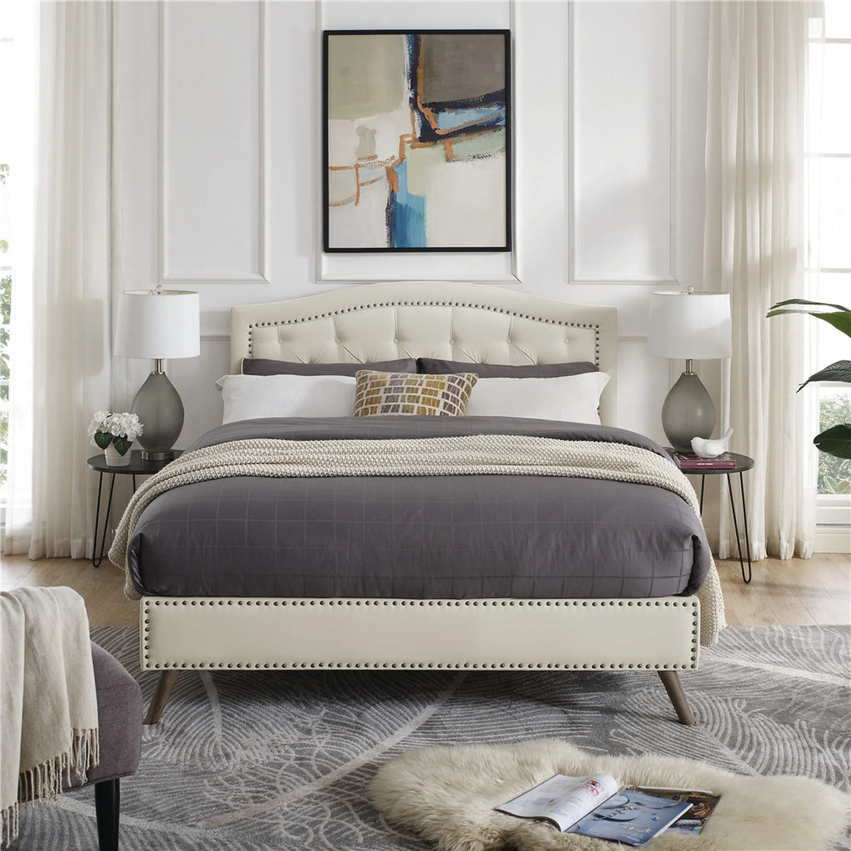 Upholstered Platform Bed Frame Full U30230