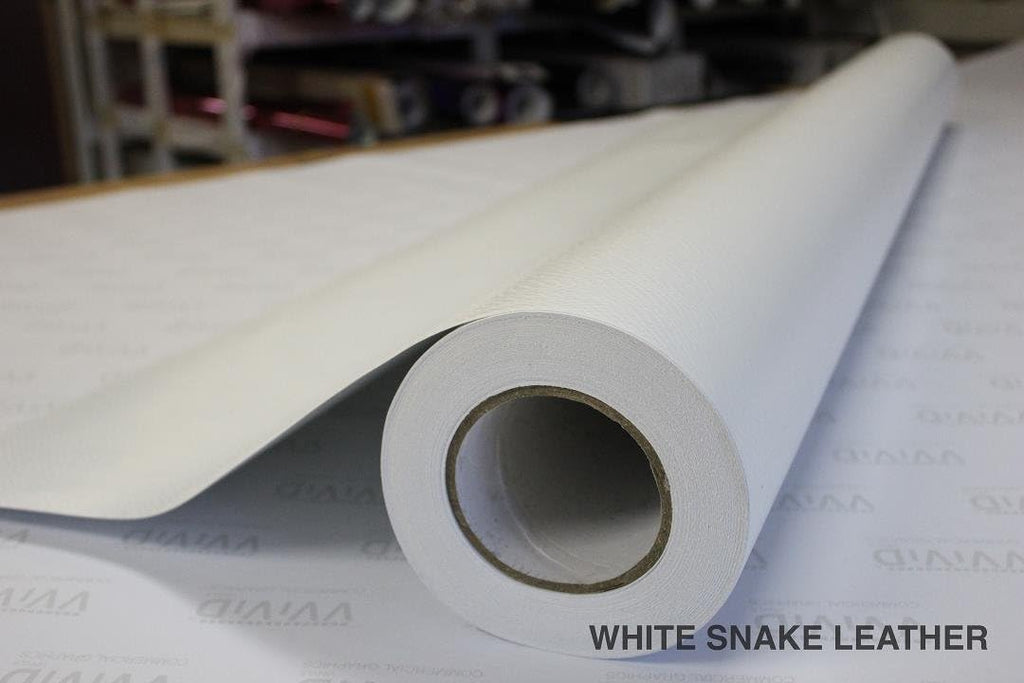 White Snake Skin Leather Vinyl Wrap Roll 3ft x 5ft Pack of 2 J91309