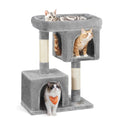 Cat Tree with Sisal Scratching Posts and 2 Plush Condos K86095