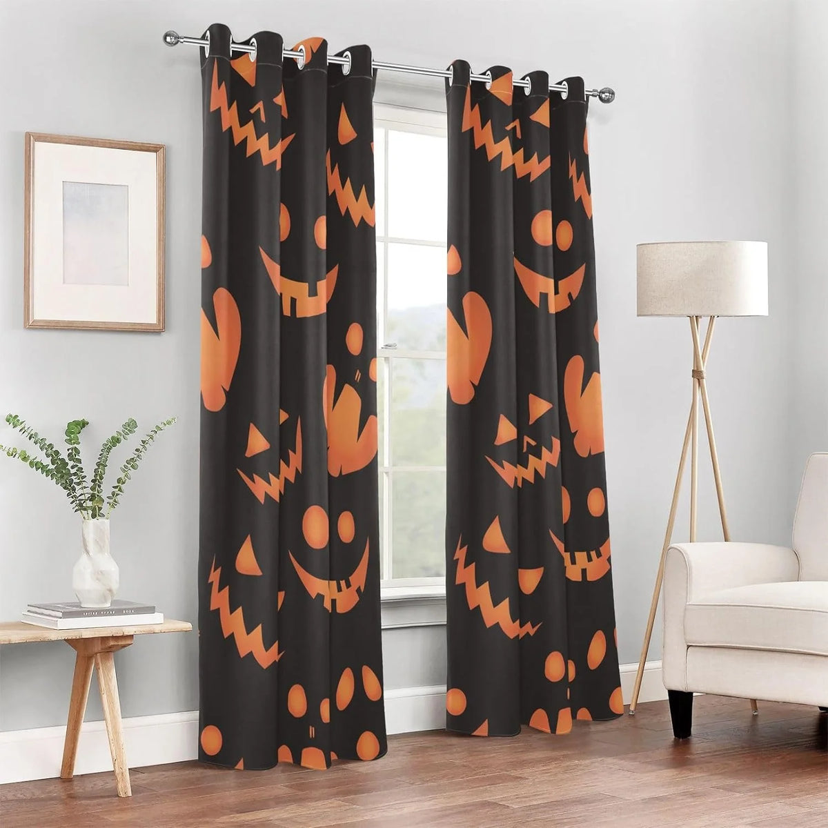 Black 84 inches Room Darkening Curtains B99088